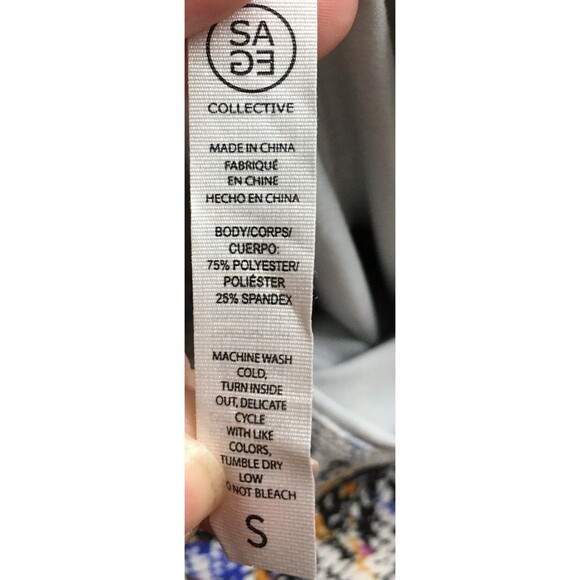 Sage Collective Pants Women's Size Small Multicolor Snake Print Yoga Athletic - Picture 6 of 6